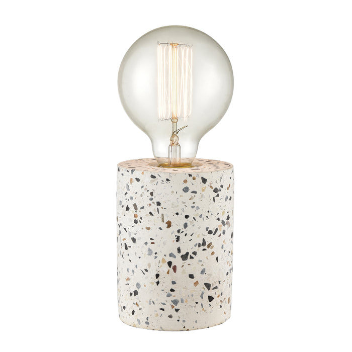 Terrazzo 9'' High 1-Light Table Lamp - White