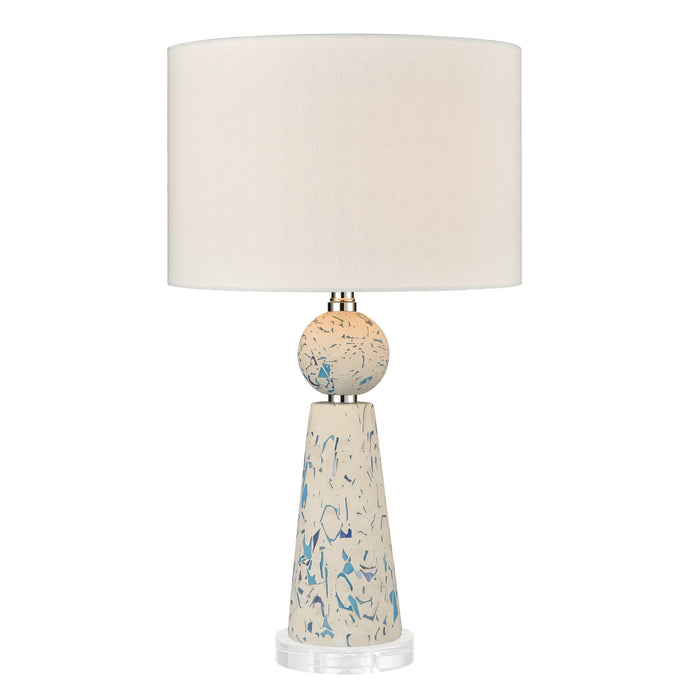 Libertine Table Lamp in White and Blue