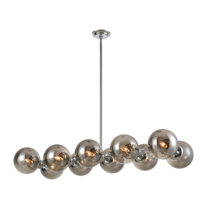 Affinity 45'' Wide 10-Light Chandelier - Chrome