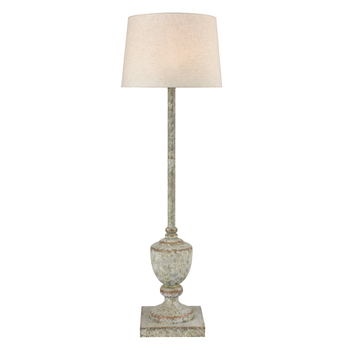 Regus 51'' High 1-Light Outdoor Floor Lamp - Antique Gray