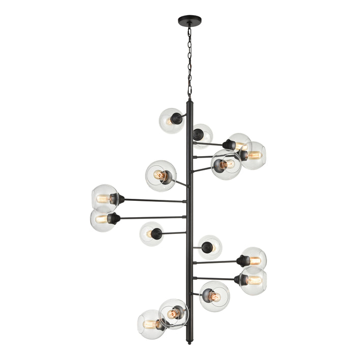 Composition 38.75'' Wide 15-Light Chandelier - Oil Rubbed Bronze