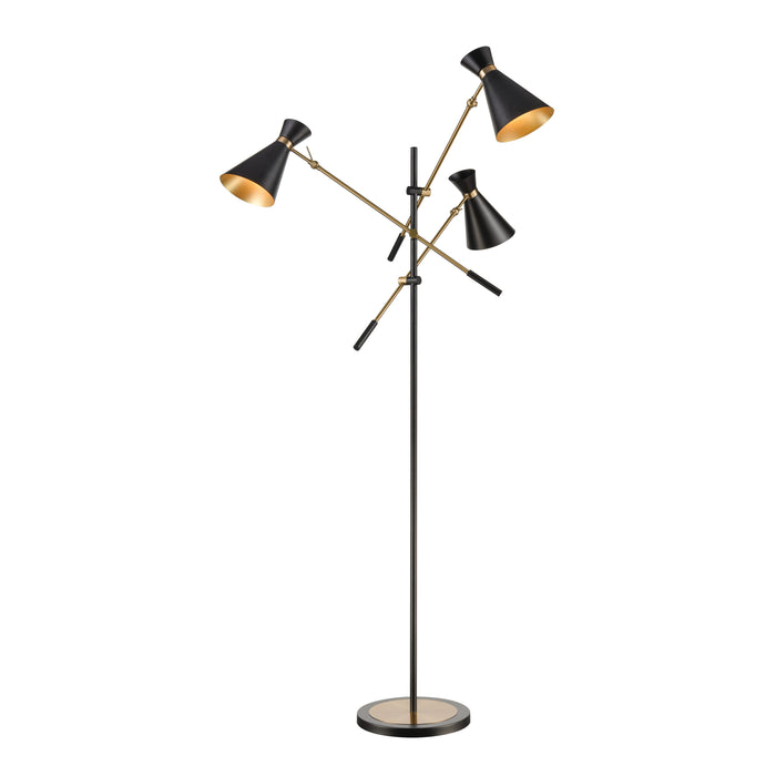 Chiron 73'' High 3-Light Floor Lamp - Aged Brass