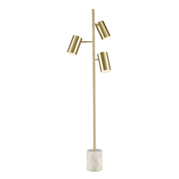 Dien 64'' High 3-Light Floor Lamp - Honey Brass