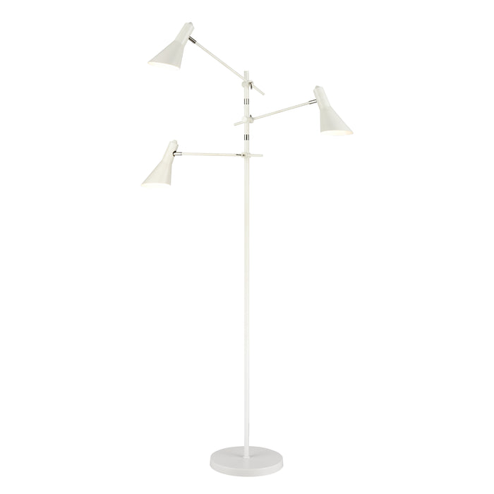 Sallert 72.75'' High 3-Light Floor Lamp - White