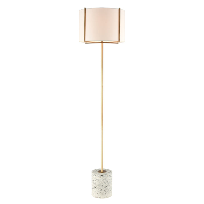 Trussed 63'' High 1-Light Floor Lamp - White