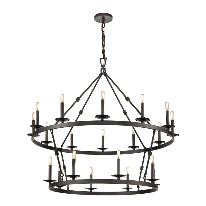 Castle 47'' Wide 20-Light Chandelier - Oil Rubbed Bronze