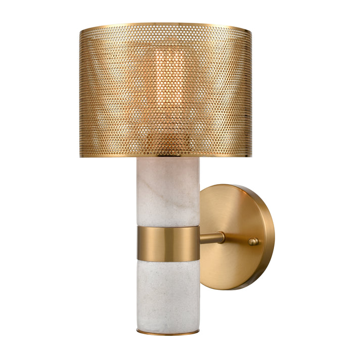 Sureshot 12'' High 1-Light Sconce - Aged Brass