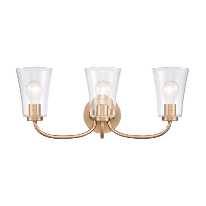 Emily 23'' Wide 3-Light Vanity Light - Brushed Gold