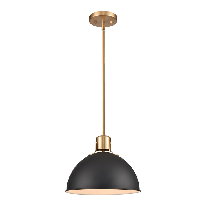 Zayne 12'' Wide 1-Light Pendant - Matte Black