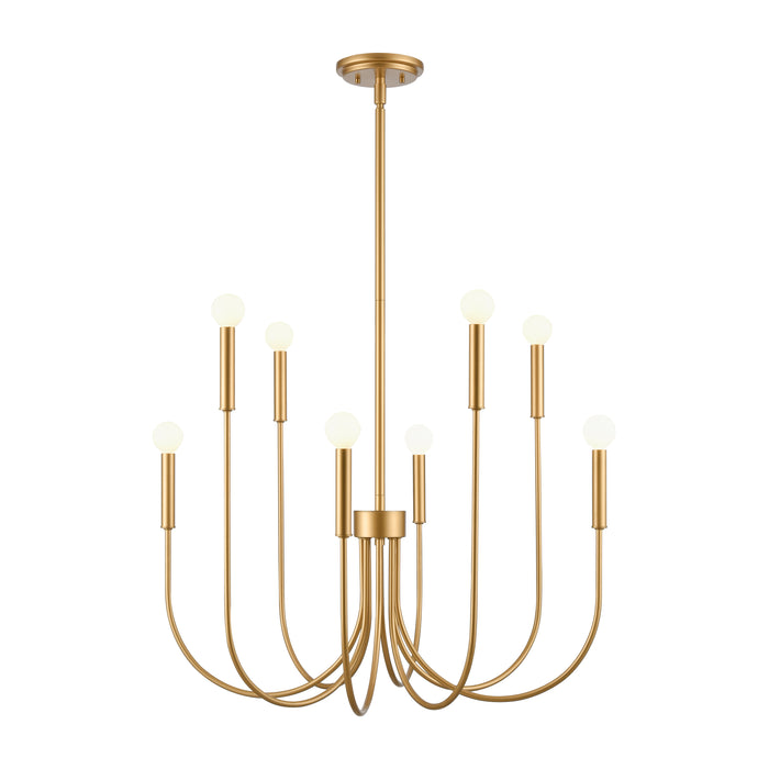 Ulla 28'' Wide 8-Light Chandelier - Gold