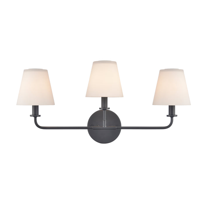 Minerva 24'' Wide 3-Light Vanity Light - Matte Black