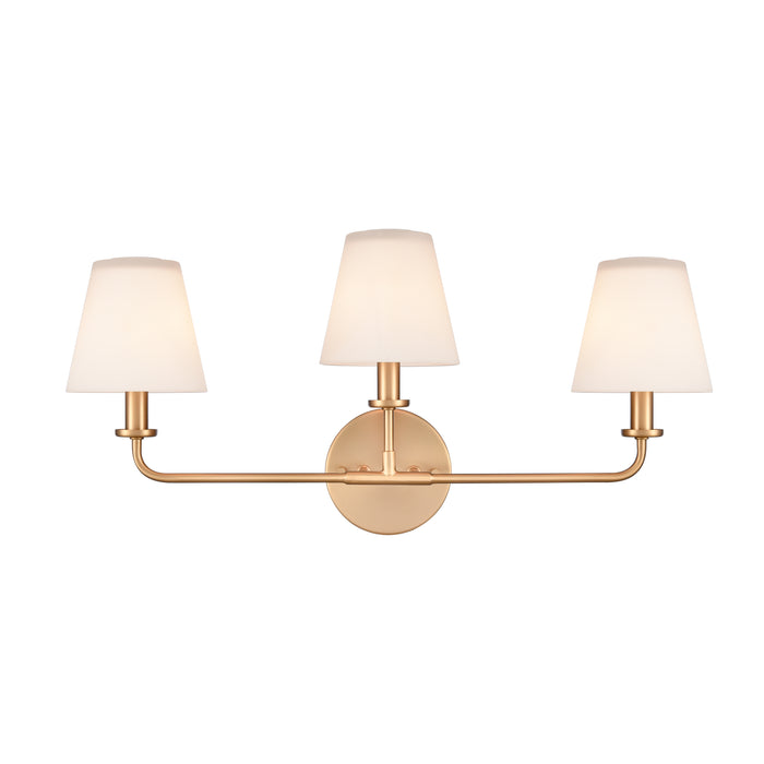 Minerva 24'' Wide 3-Light Vanity Light - Brushed Gold