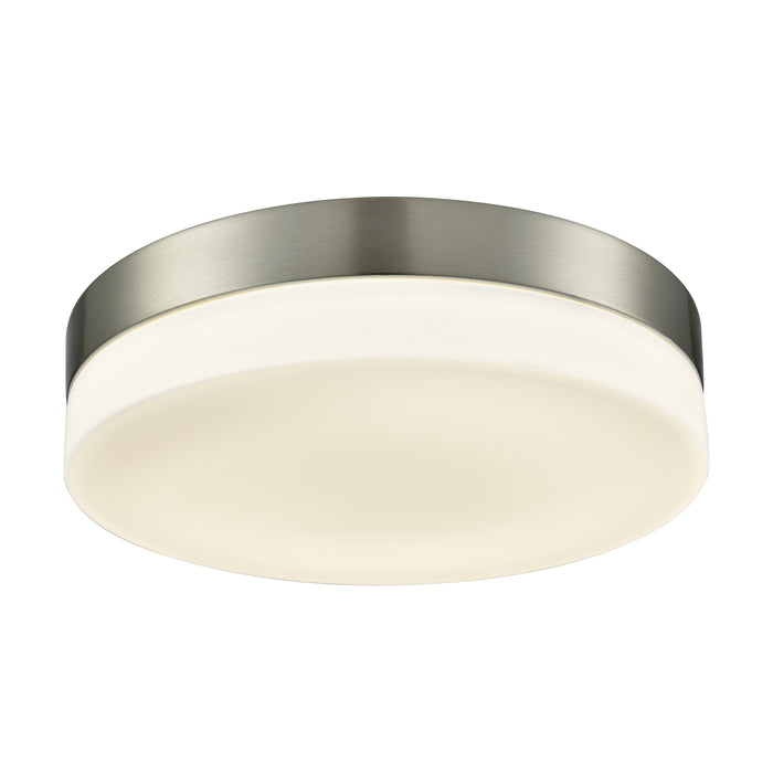 Holmby 11'' Wide 1-Light Flush Mount - Satin Nickel