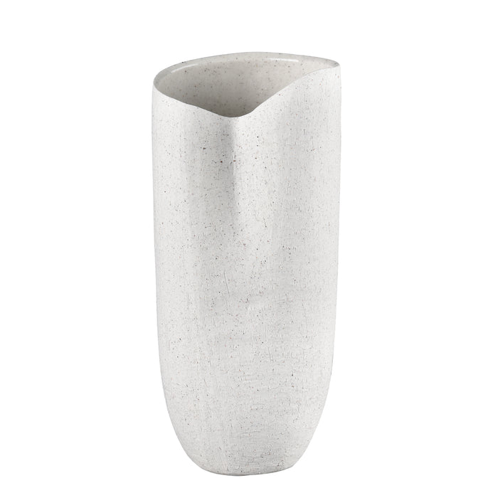 Ferraro Vase - Folded Whte