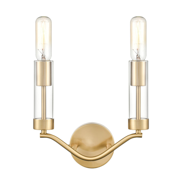 Celsius 11'' High 2-Light Sconce - Satin Brass