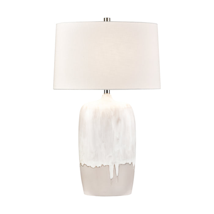 Ruthie 32'' High 1-Light Table Lamp - White Glaze - Includes LED Bulb