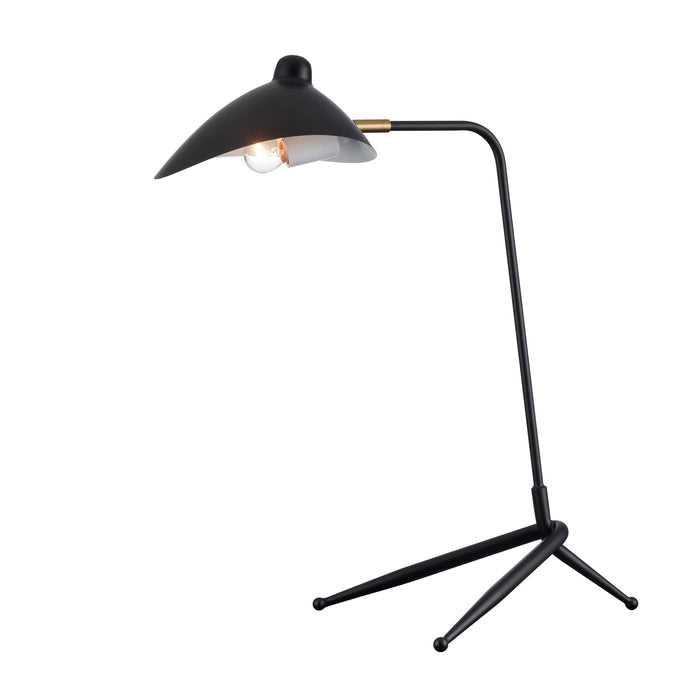 Risley 24.5'' High 1-Light Desk Lamp - Matte Black - Includes LED Bulb