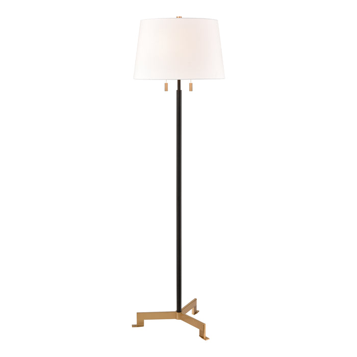 Hodges 62'' High 2-Light Floor Lamp - Matte Black