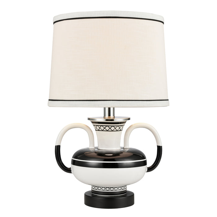 Luxor Gardens 18'' High 1-Light Table Lamp - White