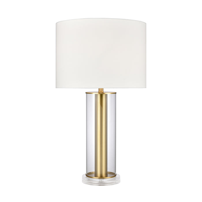 Tower Plaza 26'' High 1-Light Table Lamp - Clear