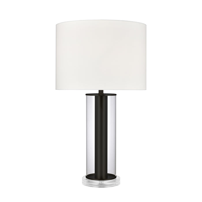 Tower Plaza 26'' High 1-Light Table Lamp - Clear