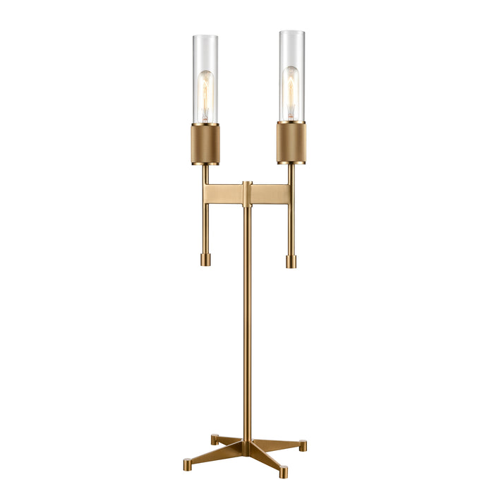 Beaconsfield 32'' High 2-Light Desk Lamp - Aged Brass