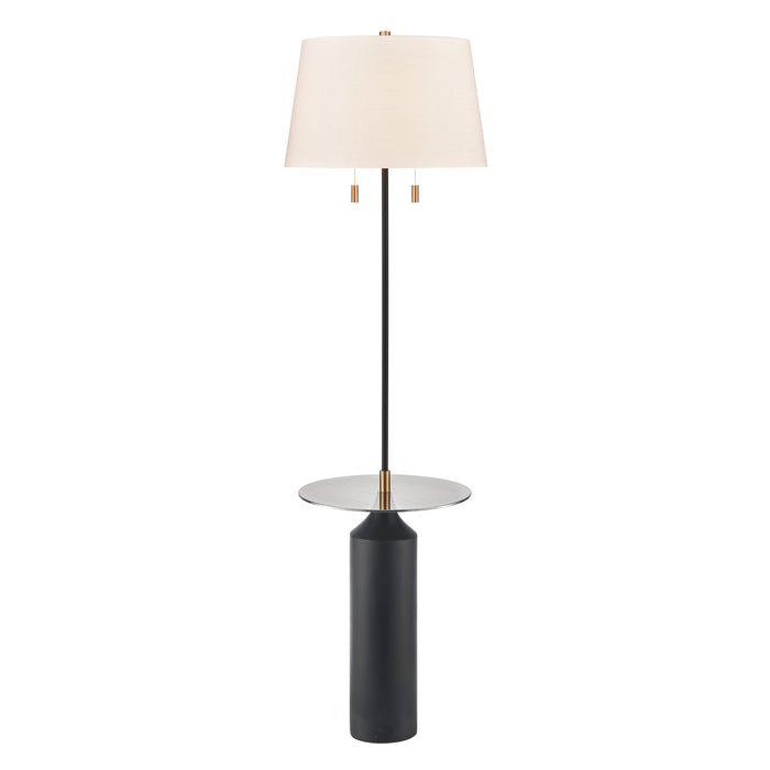 Shelve It 65'' High 2-Light Floor Lamp - Matte Black