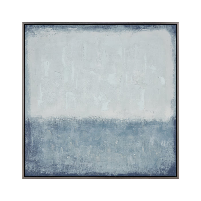 Blue Colorfield Abstract Framed Wall Art