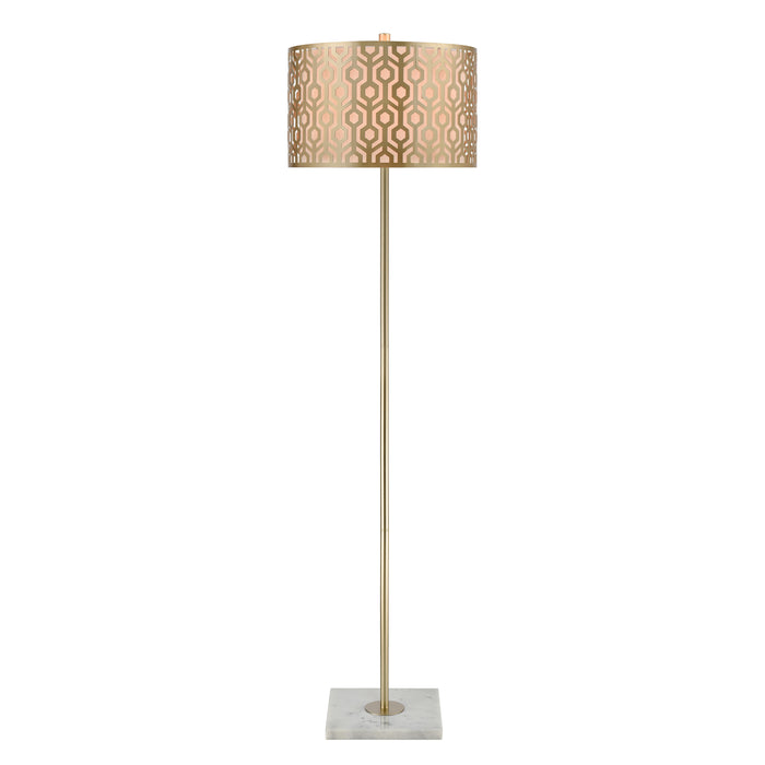 Meliton 61'' High 1-Light Floor Lamp - Champagne Gold