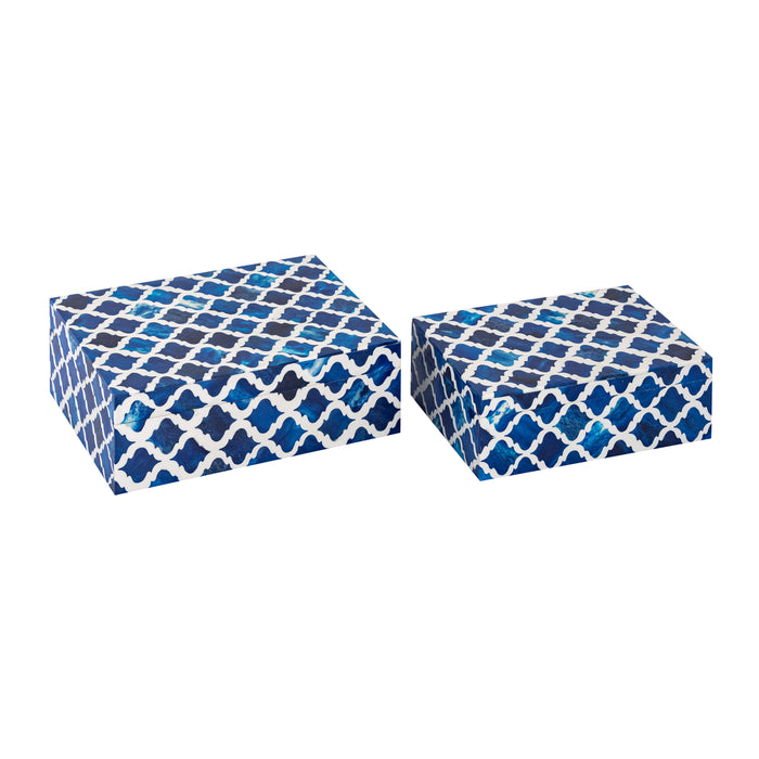 Tucker Box - Set of 2 Blue