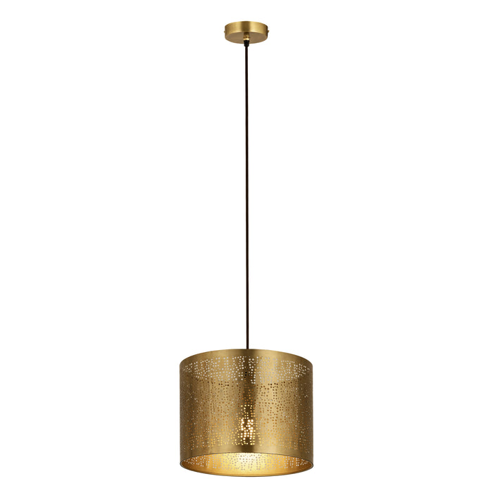 Hargen 13'' Wide 1-Light Pendant - Antique Brass