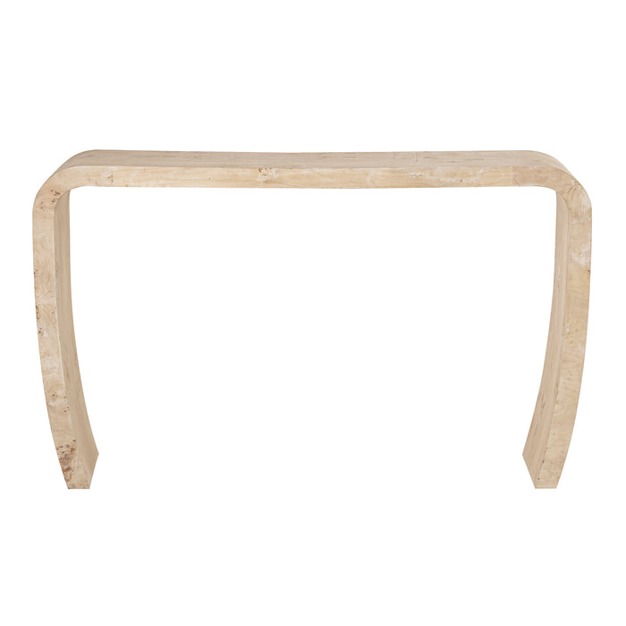 Clip Console Table - White Burl