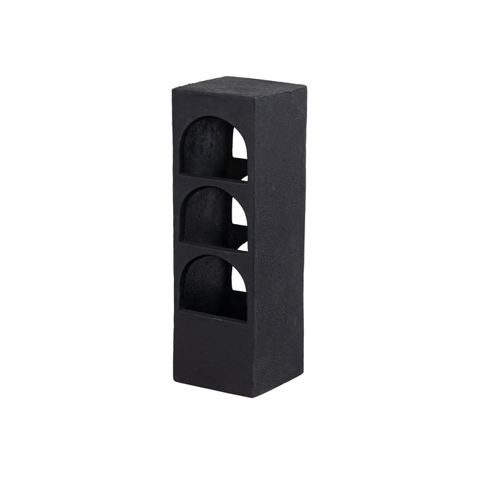 Aqueduct Decorative Object - Small Aged Black