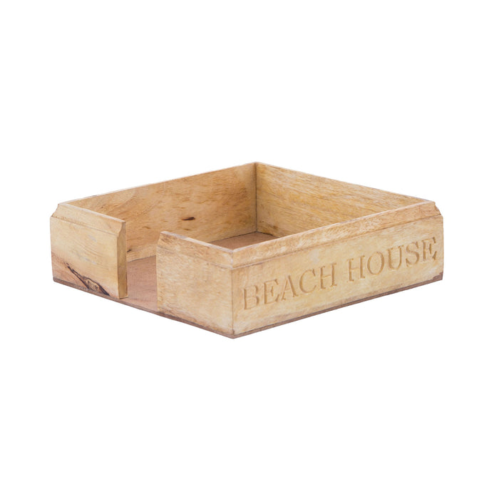 Beach House - Carved Paper Napkin Holder