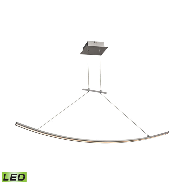 Bow 3'' Wide 1-Light Linear Chandelier - Aluminum