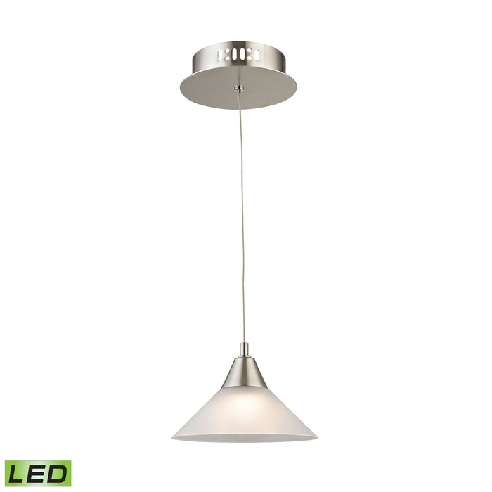 Cono 7'' Wide 1-Light Mini Pendant - Satin Nickel