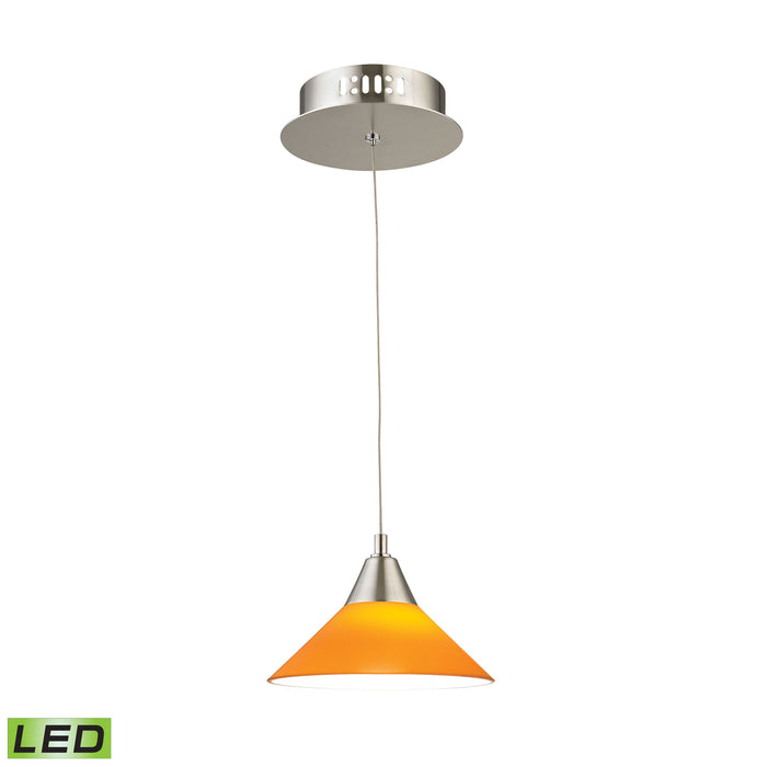 Cono 7'' Wide 1-Light Mini Pendant - Satin Nickel