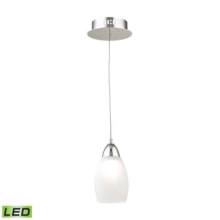 Buro 4'' Wide 1-Light Mini Pendant - Chrome