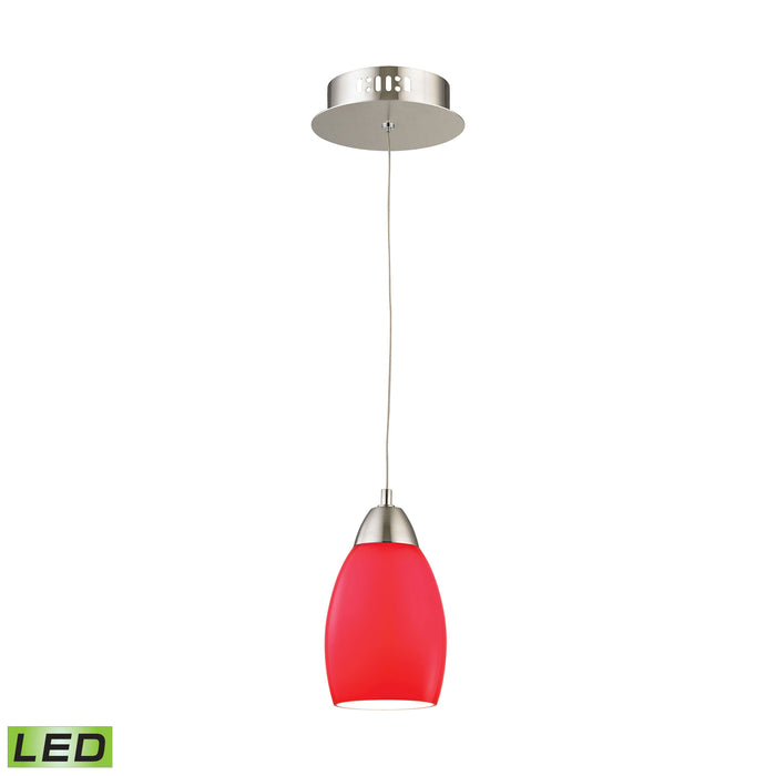 Buro 4'' Wide 1-Light Mini Pendant - Satin Nickel