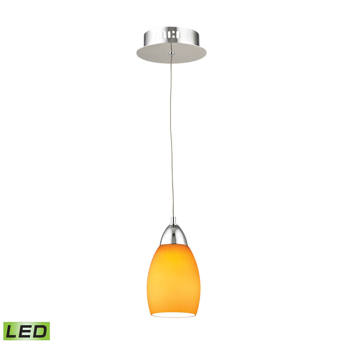 Buro 4'' Wide 1-Light Mini Pendant - Chrome