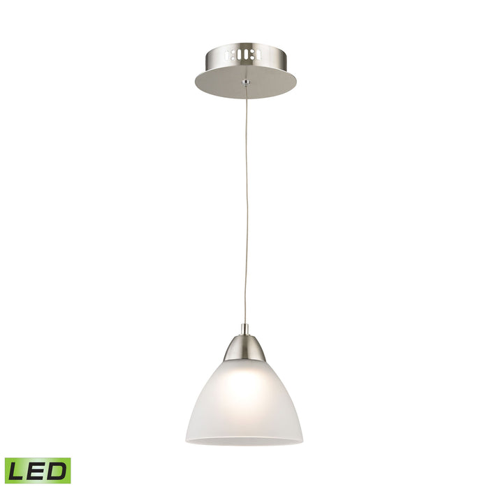 Piatto 6'' Wide 1-Light Mini Pendant - Satin Nickel