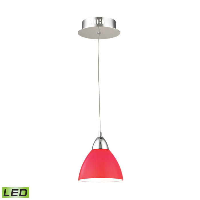 Piatto 6'' Wide 1-Light Mini Pendant - Chrome