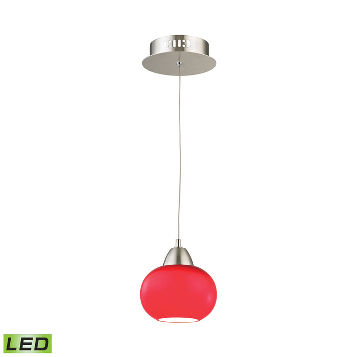 Ciotola 6'' Wide 1-Light Mini Pendant - Satin Nickel