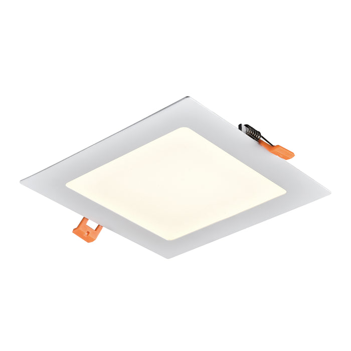 Mercury 6-inch Square Recessed Light in White - Integrated LED