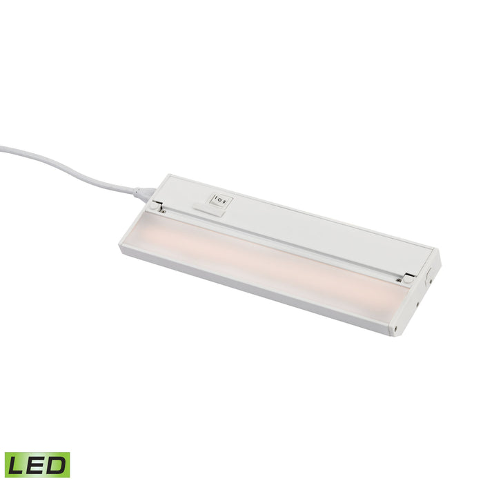 ZeeLED Pro 1-Light Utility Light in White with Diffused Glass - Integrated LED