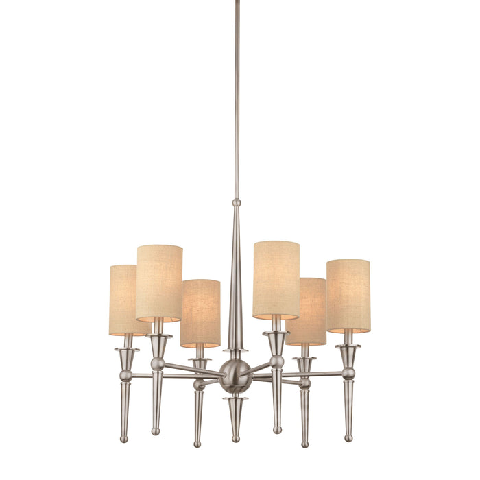 Allure 6-Light Chandelier in Brushed Nickel