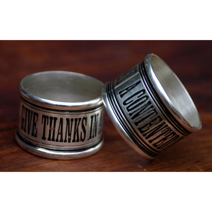 Live in Each... Napkin Rings (Set of 4)