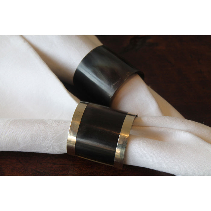 Horn Napkin Rings - Plain (Set of 4)