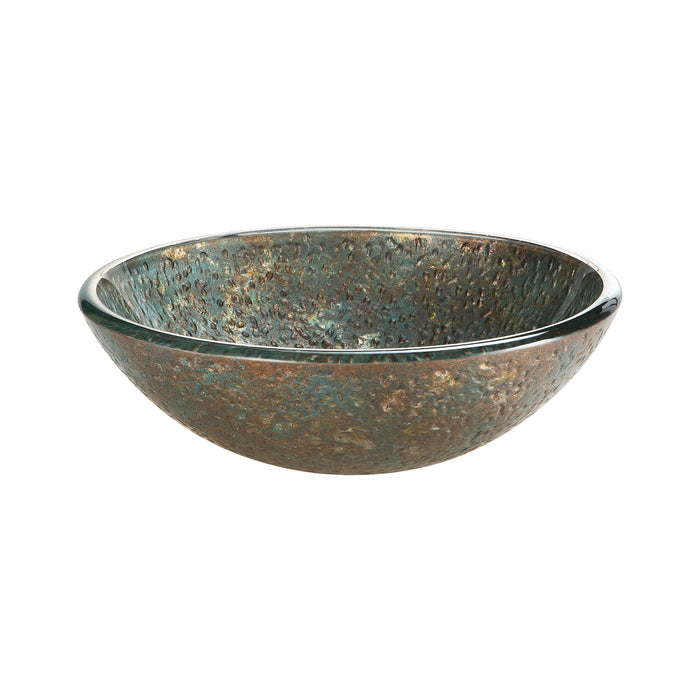 Reflex Vessel Sink - Blue/Copper Storm 16.5-inch