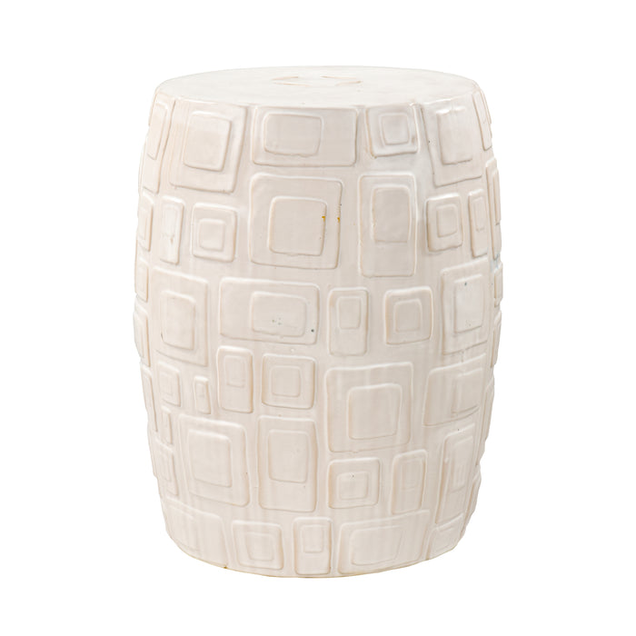 Cambeck Accent Stool - White